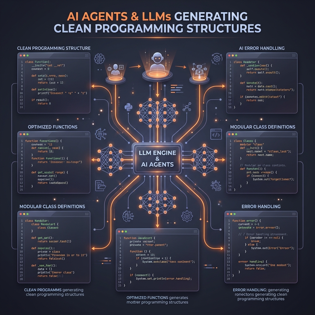 AI Agents and LLMs Generating Code Architecture