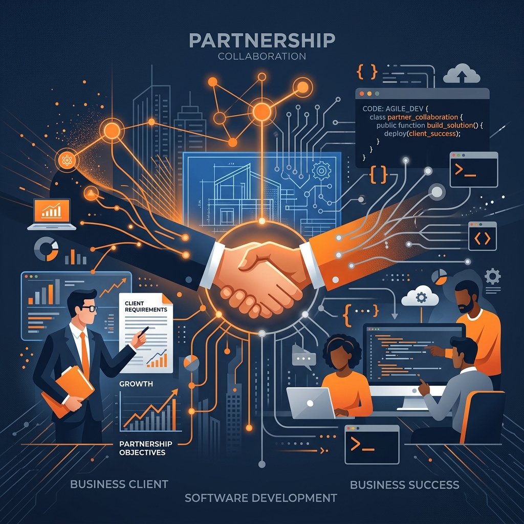 Choosing the Right Software Development Partner Illustration