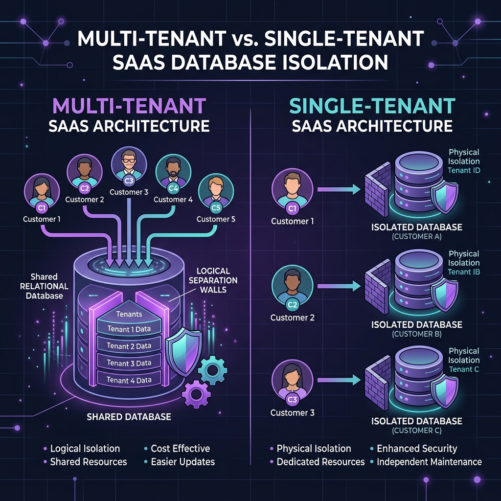 Multi Tenant vs Single Tenant Database Isolation Models